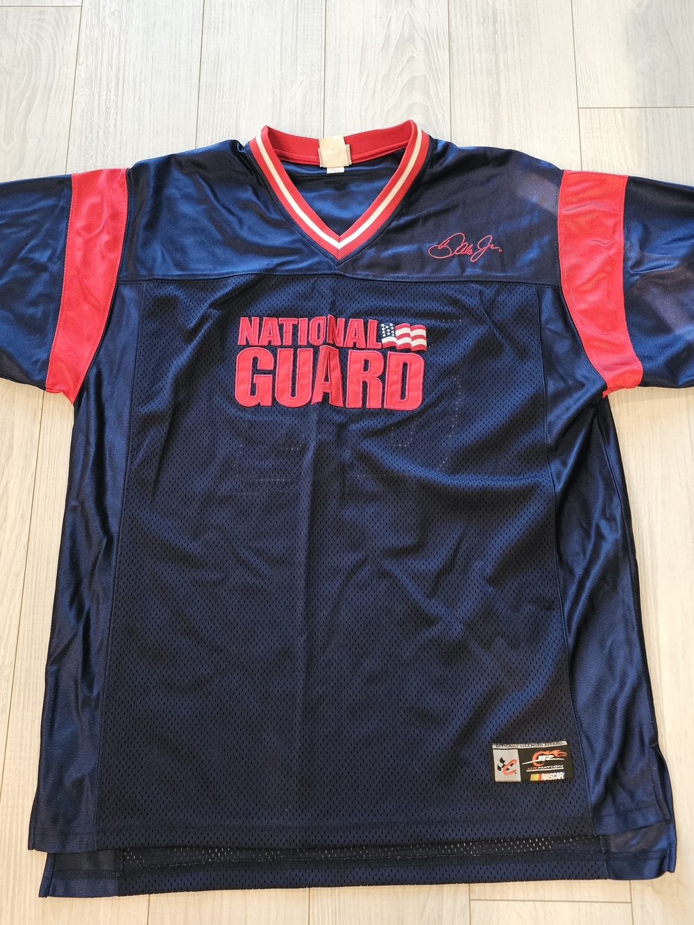 Chase Authentics Nascar Dale Earnhardt Jr. "National Guard" Mesh Jersey Size L